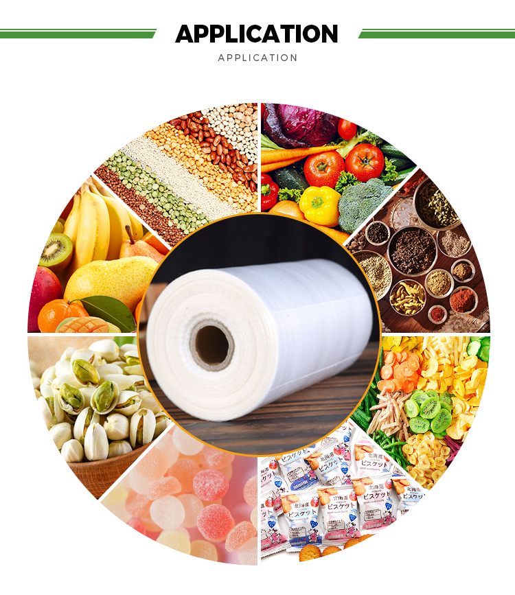 Application of Supermarket Food Packaging Poly Flat Bag Application of Supermarket Food Packaging Poly Flat Bag